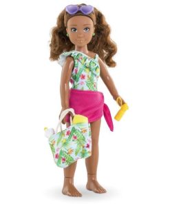 Scatola Melodia In Spiaggia Corolle Girls - Bambola Fashion - 5 Accessori - 28 Cm - A Partire Da 4 Anni