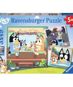 Ravensburger Bluey Puzzle - Le Avventure Di Bluey - 3x49 Pezzi