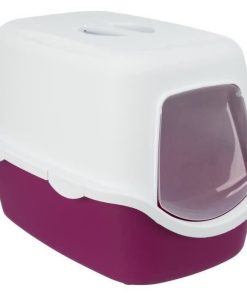 Trixie Cassetta Igienica Vico - Coperchio - 40 × 40 × 56 Cm - Bacca E Bianco