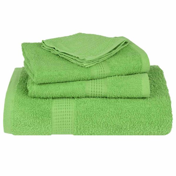 Asciugamani 10 Pz Verde Mela 100x200 Cm 360 G/m² 100% Cotone - Image 4