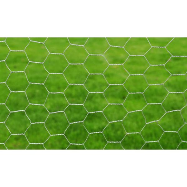 Recinzione In Rete In Acciaio Zincato Esagonale 1x25 M Argento - Image 3