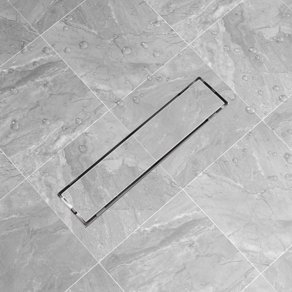Canaletta Di Drenaggio Lineare 530x140 Mm In Acciaio Inox