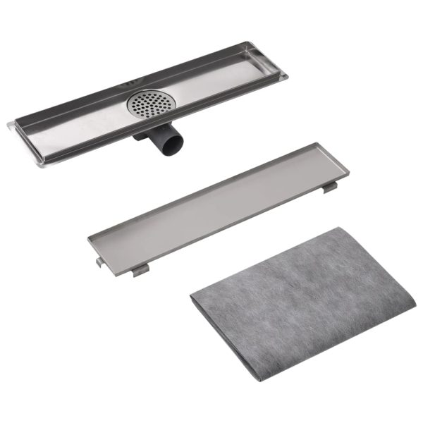 Canaletta Di Drenaggio Lineare 530x140 Mm In Acciaio Inox - Image 5