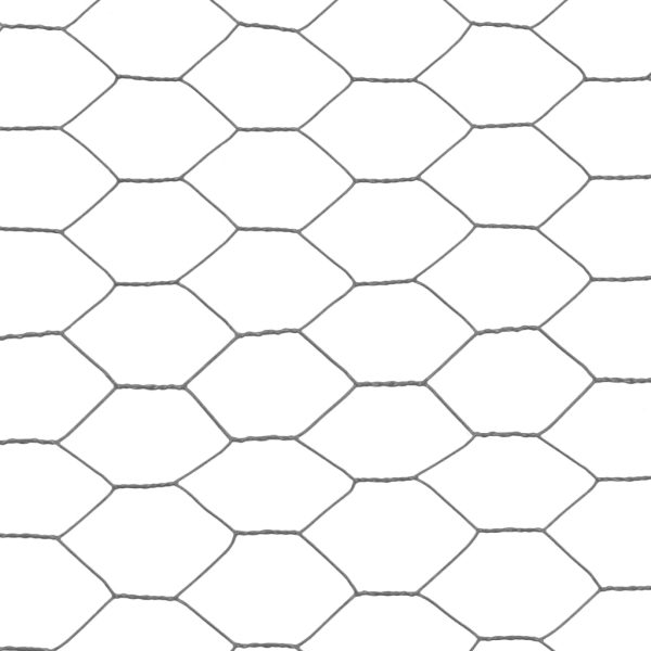 Recinzione In Rete Per Pollaio In Acciaio E Pvc 25x1,5 M Grigia - Image 4