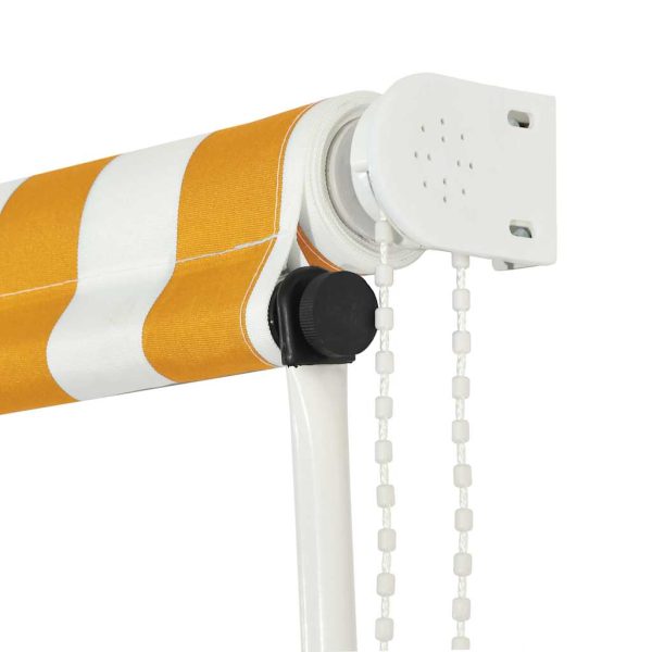 Tenda Da Sole Retrattile 200x150 Cm Giallo E Bianco - Image 6