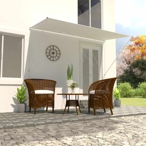 Tenda Da Sole Retrattile 350x150 Cm Crema