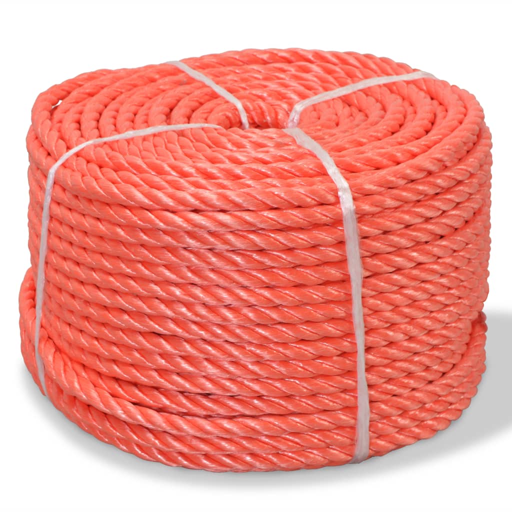 Corda Intrecciata In Polipropilene 16 Mm 100 M Arancione