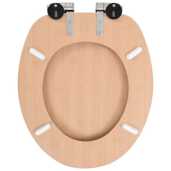 Tavoletta Wc Coperchio Chiusura Morbida Mdf Design A Bambù - Image 5