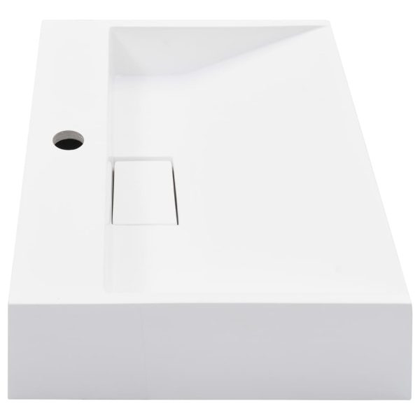 Lavandino 50x38x13 Cm Blocco In Marmo/minerale Bianco - Image 5