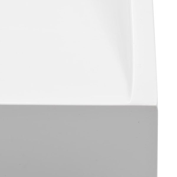 Lavandino 50x38x13 Cm Blocco In Marmo/minerale Bianco - Image 6