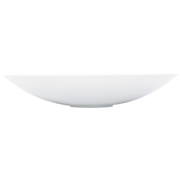 Lavandino 59,3x35,1x10,7 Cm Blocco In Marmo/minerale Bianco - Image 4