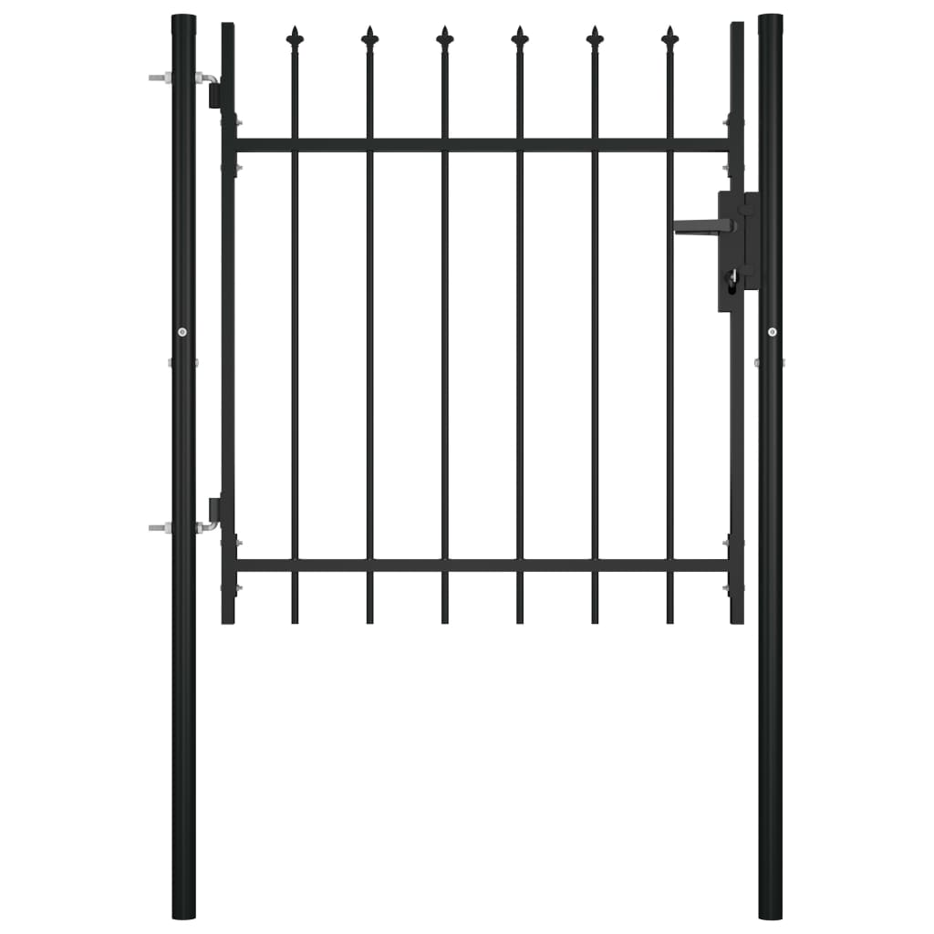 Cancello Per Recinzioni Con Design A Lance 100x75 cm