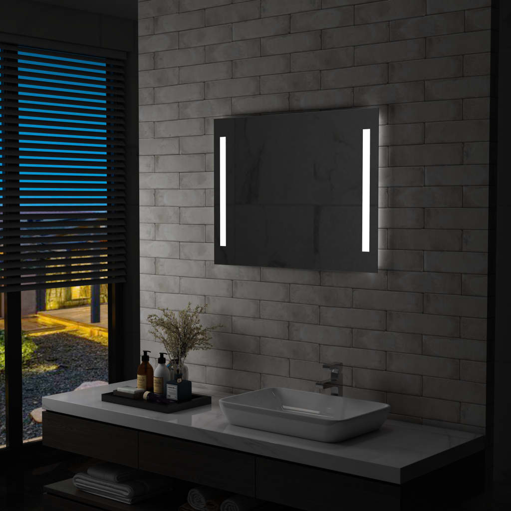 Specchio Da Parete A Led Per Bagno 80x60 cm