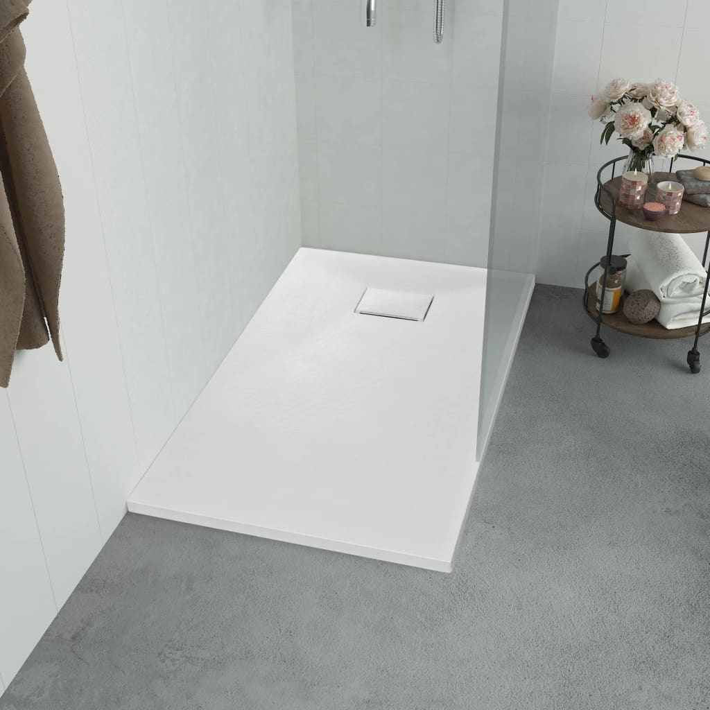 Piatto Doccia In Smc Bianco 100x70 cm