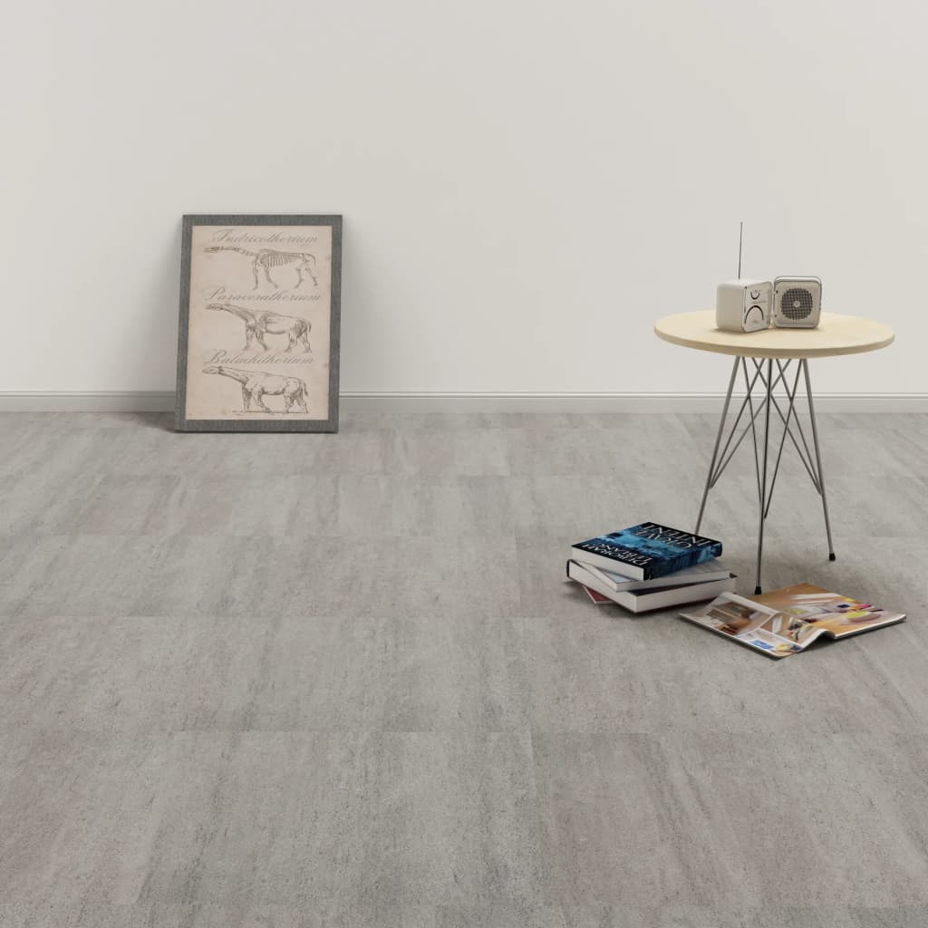 Listoni Per Pavimenti Autoadesivi In Pvc 5,11 M² Grigio Granito