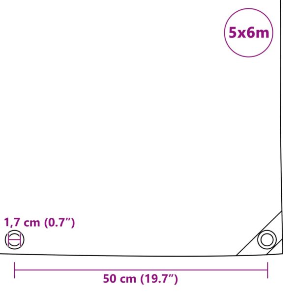 Telone 650 G/m² 5x6 M Grigio - Image 6