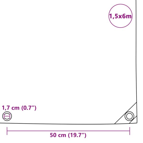 Telone 650 G/m² 1,5x6 M Blu - Image 6