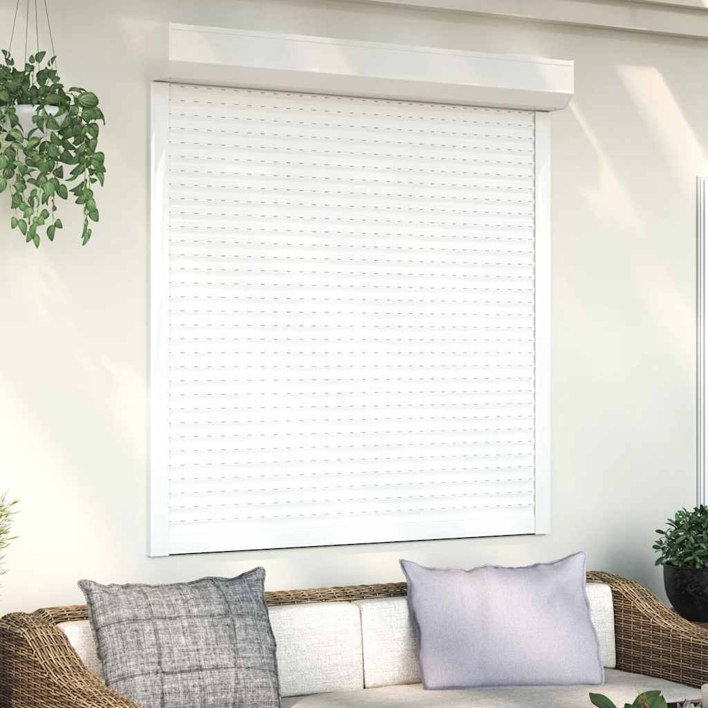 Tapparella Avvolgibile In Alluminio 130x140 Cm Bianca