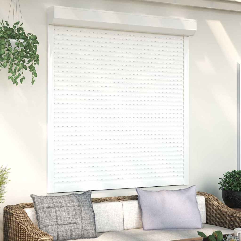 Tapparella Avvolgibile In Alluminio 140x150 Cm Bianca
