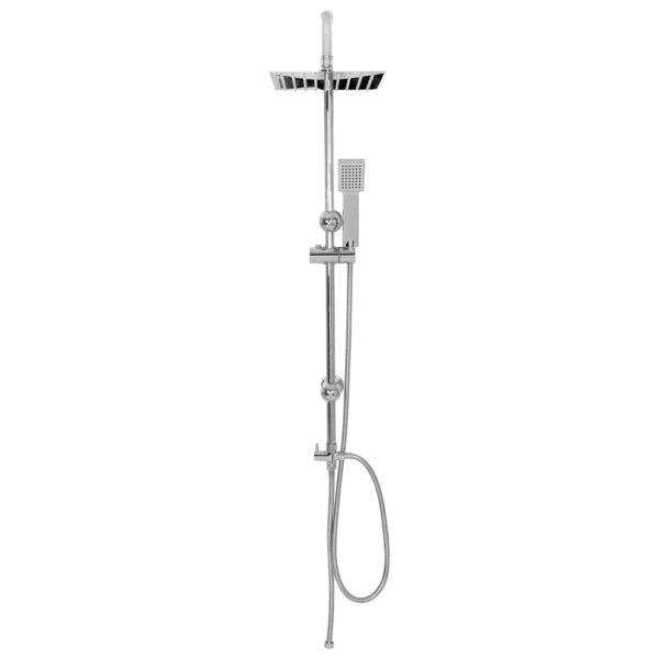 Set Per Doccia A Doppio Soffione Con Doccetta Acciaio Inox - Image 6