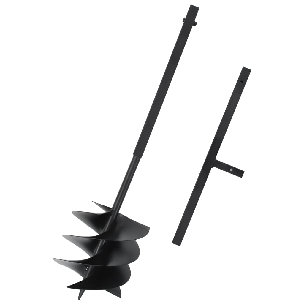 Trivella Per Terreno Con Maniglia 200 Mm Acciaio Nero