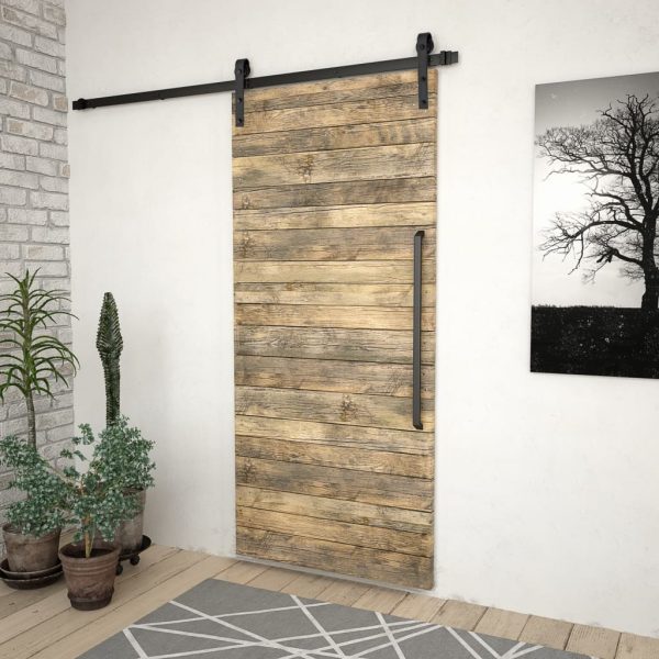 Kit Di Binari Per Porte Scorrevoli Skien 200 Cm Acciaio Nero - Image 3