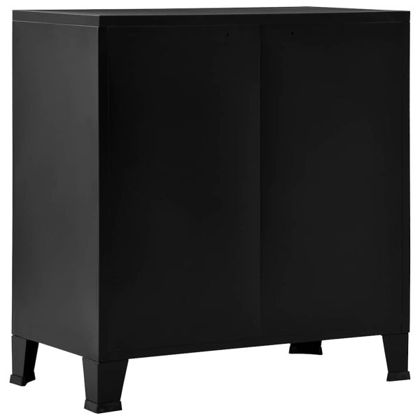 Armadio Classificatore Industriale Nero 75x40x80 Cm In Acciaio - Image 6