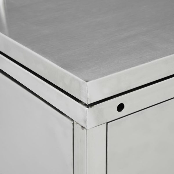 Copribidone Per Spazzatura Singolo 240 L In Acciaio Inox - Image 6
