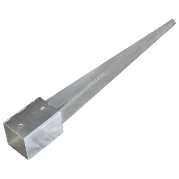 Picchetti Di Terra 2 Pz Argento 9x9x75 Cm In Acciaio Zincato - Image 4