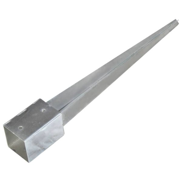 Picchetti Di Terra 12 Pz Argento 9x9x75 Cm In Acciaio Zincato - Image 4