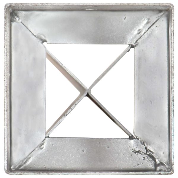 Picchetti Di Terra 6 Pz Argento 10x10x91 Cm In Acciaio Zincato - Image 5