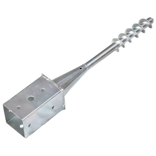Picchetti Di Terra 6 Pz Argento 8x8x57 Cm In Acciaio Zincato - Image 3