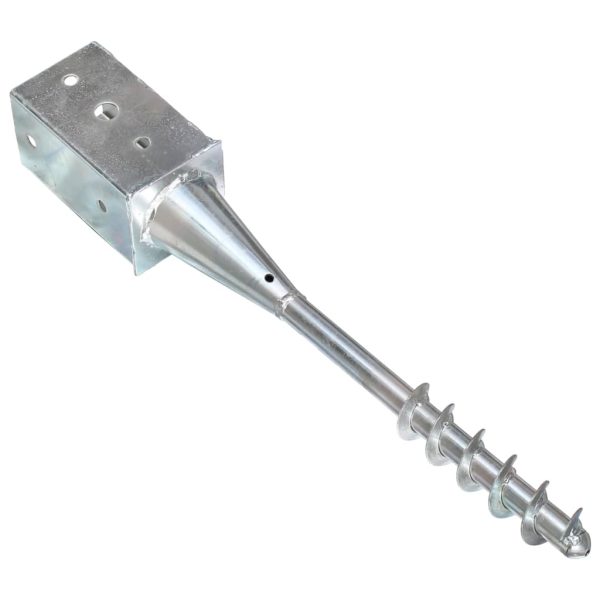 Picchetti Di Terra 6 Pz Argento 8x8x57 Cm In Acciaio Zincato - Image 4