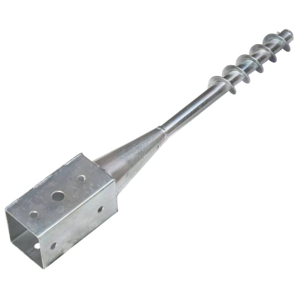 Picchetti Di Terra 6 Pz Argento 10x10x57 Cm In Acciaio Zincato - Image 3