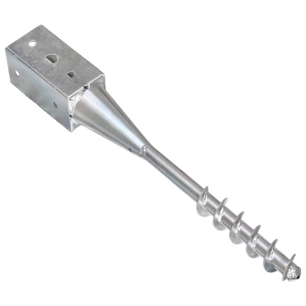 Picchetti Di Terra 6 Pz Argento 10x10x57 Cm In Acciaio Zincato - Image 4