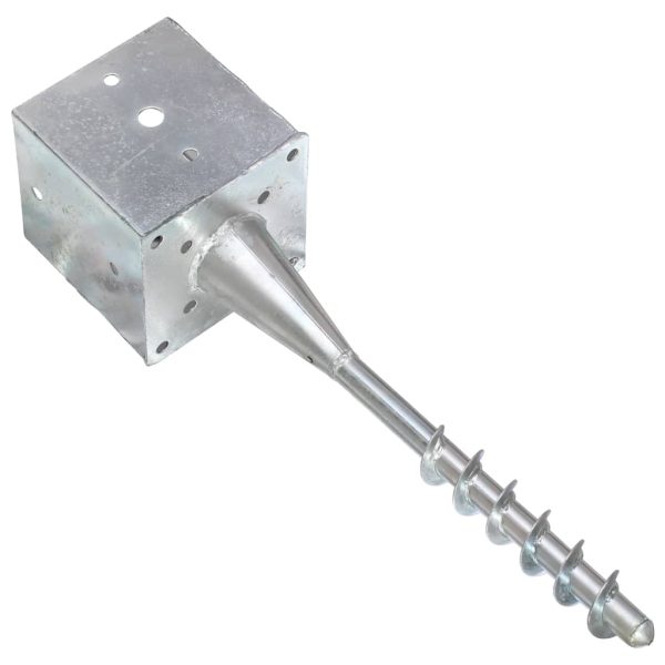 Picchetti Di Terra 6 Pz Argento 14x14x58 Cm In Acciaio Zincato - Image 4