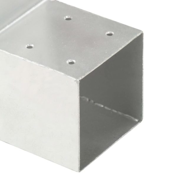 Connettori Per Pali A Forma Di L 4 Pz Metallo Zincato 91x91 mm - Image 6