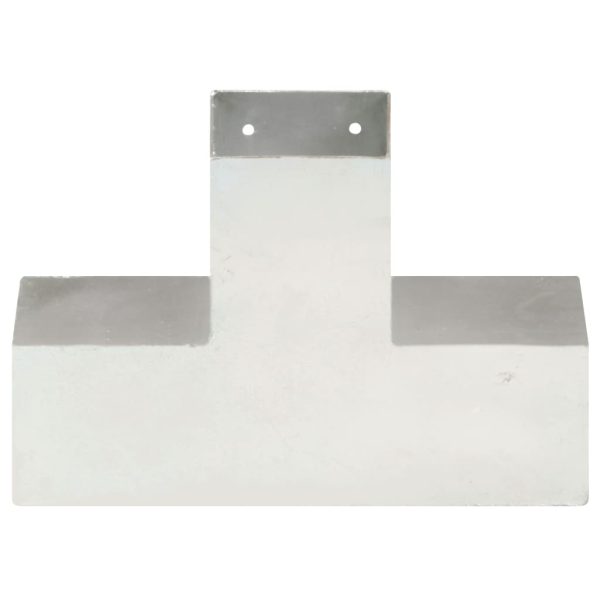 Connettori Per Pali A Forma Di X 4 Pz In Metallo Zincato 91x91 mm - Image 4