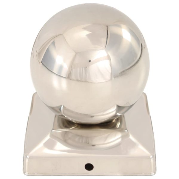 Tappi Per Pali 6 Pz Estremità A Globo In Acciaio Inox 91x91 mm - Image 4