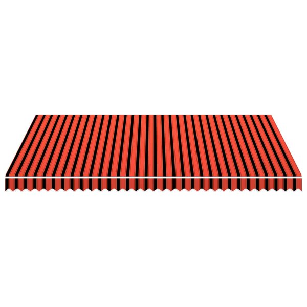 Tenda Da Sole In Tela Arancione E Marrone 450x300 cm - Image 3