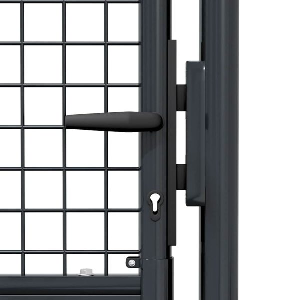 Cancello Per Giardino In Acciaio Zincato 100x250 Cm Grigio - Image 6