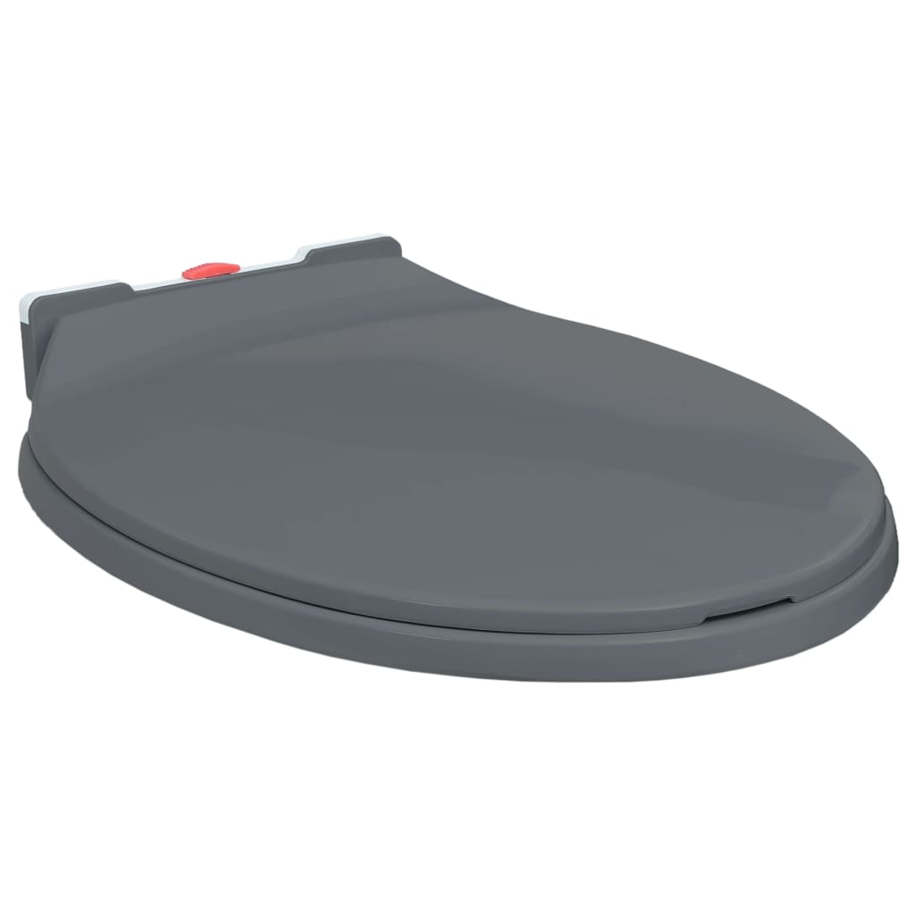 Copriwater Chiusura Ammortizzata E Sgancio Rapido Grigio Ovale