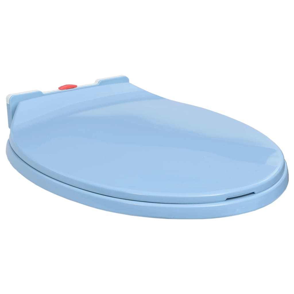 Copriwater Chiusura Ammortizzata E Sgancio Rapido Blu Ovale