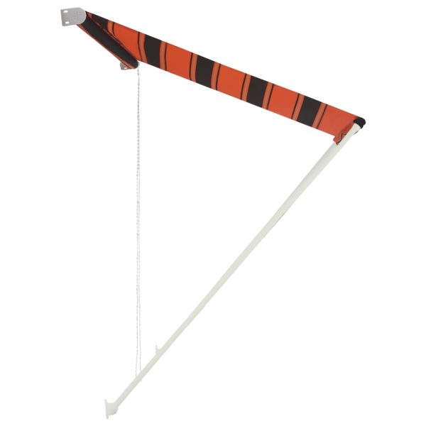 Tenda Da Sole Retrattile 300x150 Cm Arancione E Marrone - Image 3