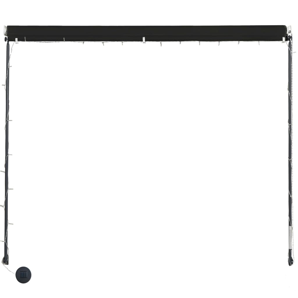 Tenda Da Sole Retrattile Con Led 150x150 Cm Antracite - Image 5