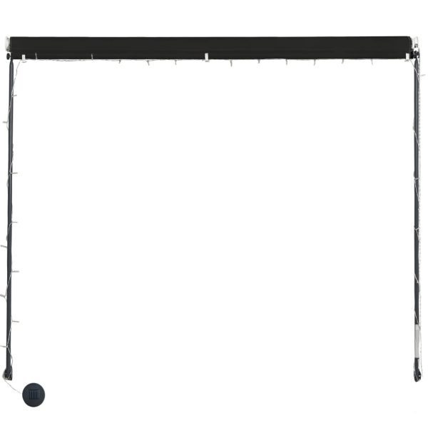 Tenda Da Sole Retrattile Con Led 250x150 Cm Antracite - Image 5