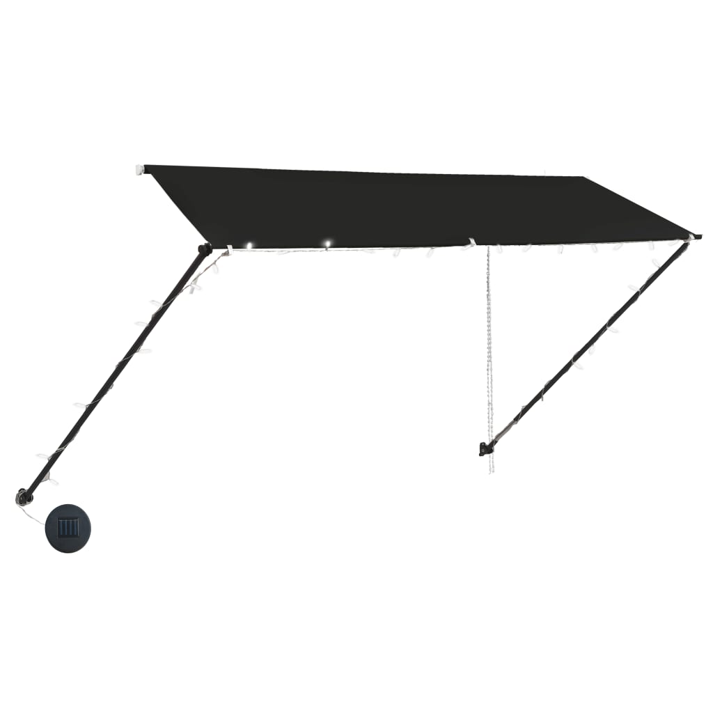 Tenda Da Sole Retrattile Con Led 350x150 Cm Antracite - Image 3