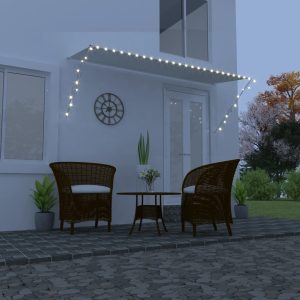 Tenda Da Sole Retrattile Con Led 300x150 Cm Crema