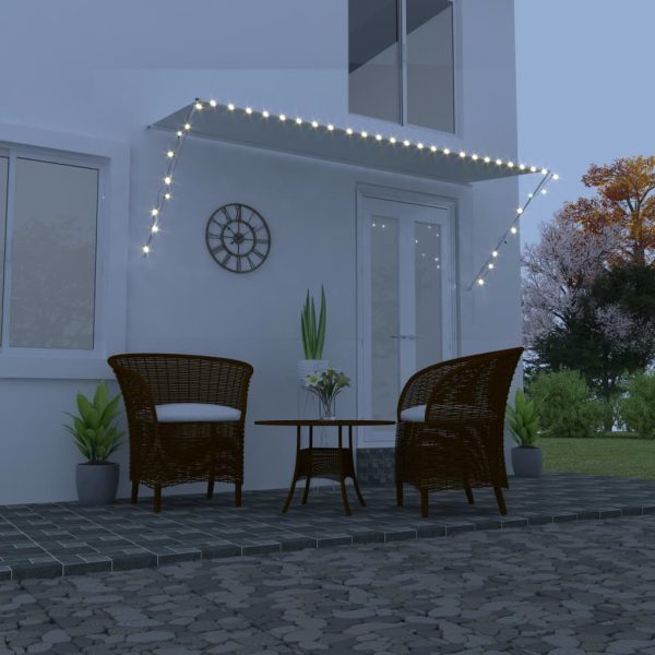 Tenda Da Sole Retrattile Con Led 350x150 Cm Crema