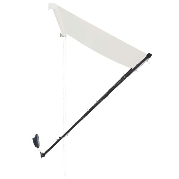 Tenda Da Sole Retrattile Con Led 350x150 Cm Crema - Image 6